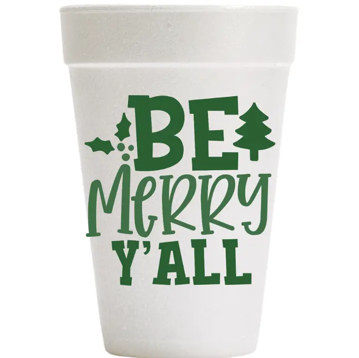 Be Merry Yall Cups