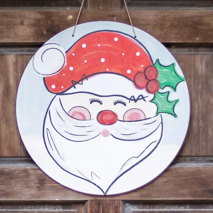 Whimsy Santa Door Hanger